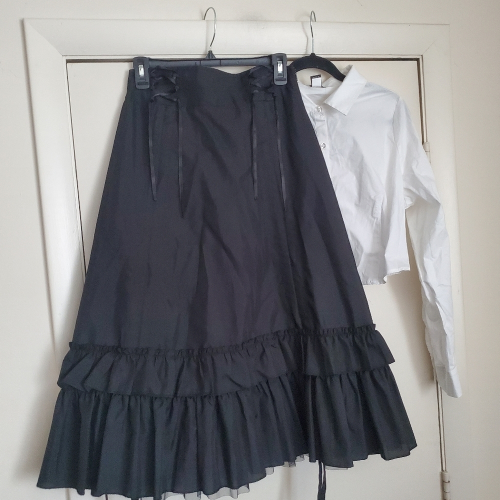 Vampire Freaks Black Ruffled Cassandra Skirt - Picture 10 of 15
